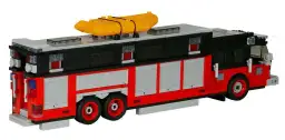 BlueBrixx Feuerwehr Commander Heavy Rescue Rot/Schwarz