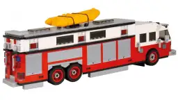 BlueBrixx Feuerwehr Commander Heavy Rescue rot/weiß