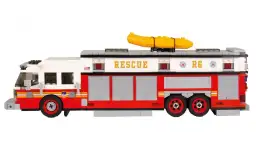 BlueBrixx Feuerwehr Commander Heavy Rescue rot/weiß