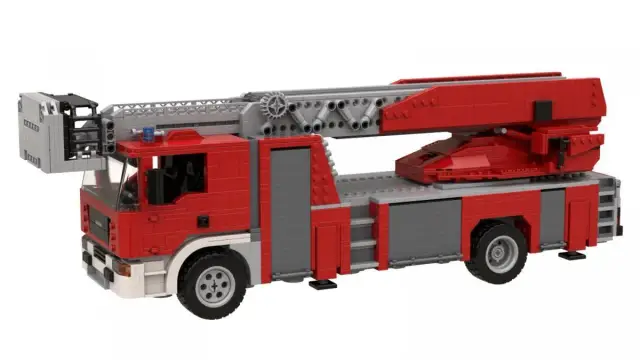 BlueBrixx® Feuerwehr Leiterwagen Augsburg