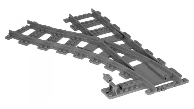 BlueBrixx® Weichenset 2x links, 2x rechts