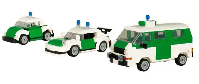 BlueBrixx® Polizei Einsatzfahrzeuge 3er-Set