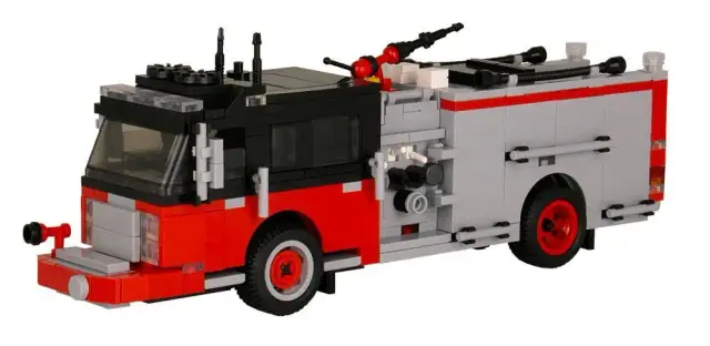 BlueBrixx® Spartan ERV Pumper Version 3 Rot/Schwarz