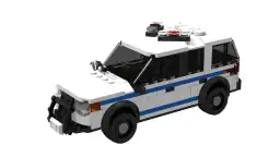 BlueBrixx Polizeifahrzeug USA SUV