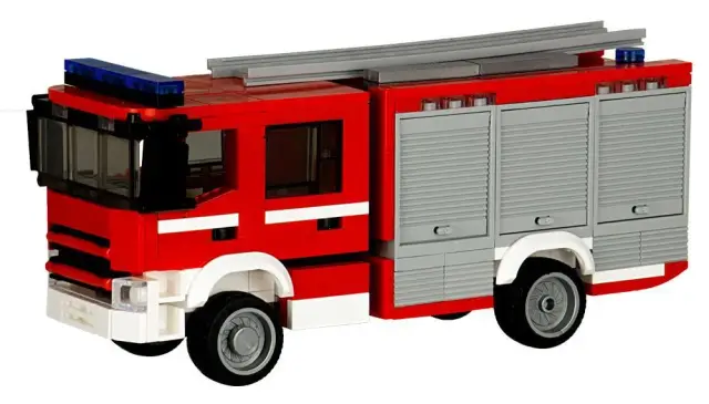 BlueBrixx® Feuerwehr LKW Schweden TLF 4000