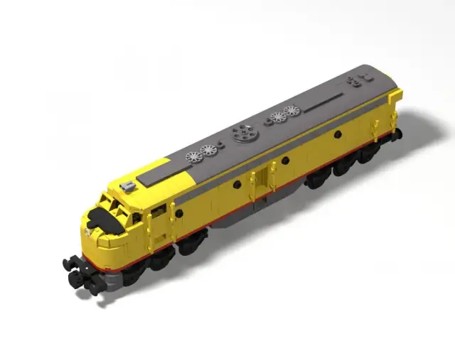 BlueBrixx® Lokomotive EMD E8 Gelb