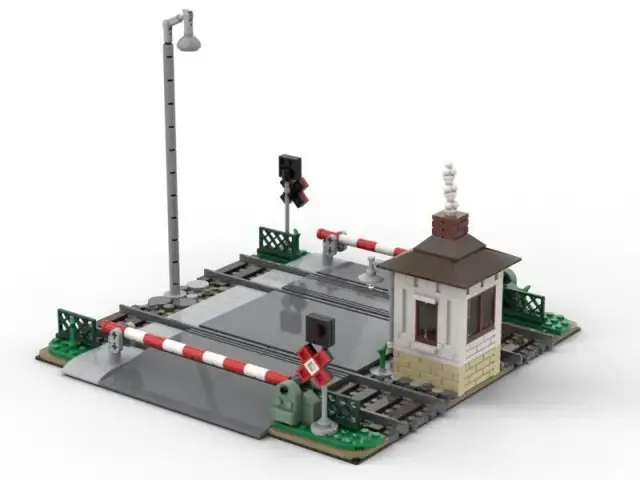 BlueBrixx® Bahnübergang