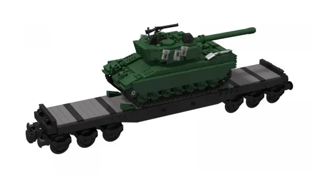 BlueBrixx Tiefladewagen mit Leopard 2