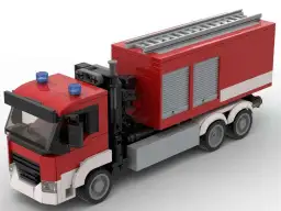 BlueBrixx Feuerwehr LKW WLF-Kran