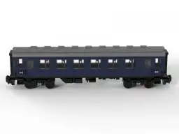 BlueBrixx Zug Personenwagen dunkelblau 1. Klasse