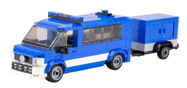 BlueBrixx® Technisches Hilfswerk MTW with trailer