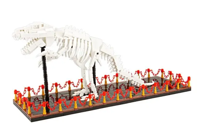 BlueBrixx® T-Rex Skelett Ausstellungsstück