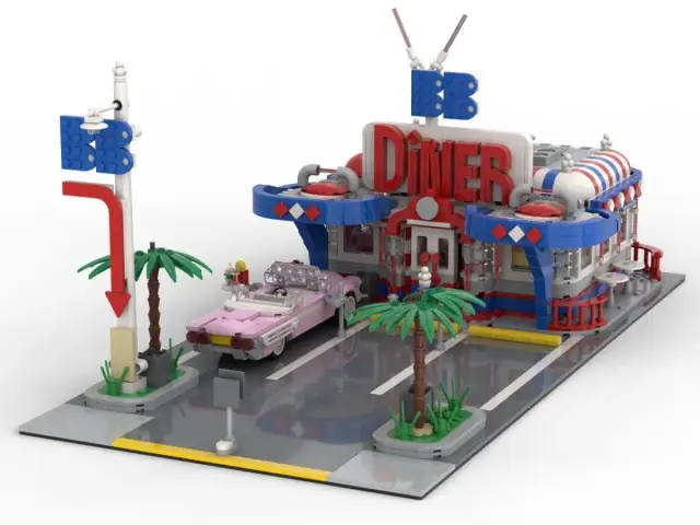 BlueBrixx® American Beach - Diner