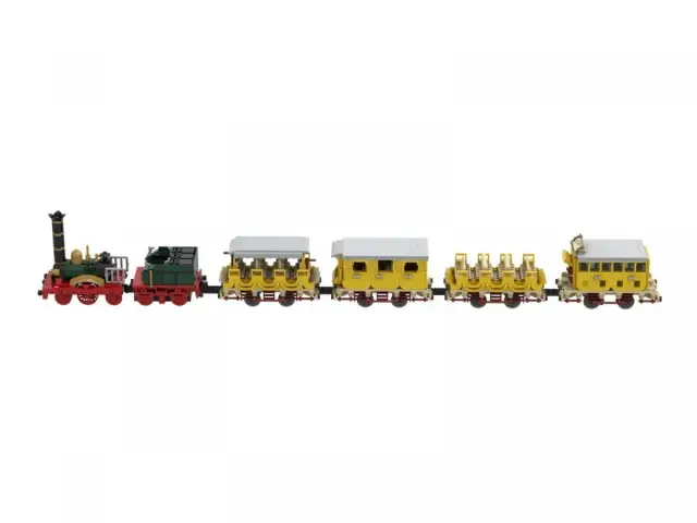 BlueBrixx® Steam Locomotive Adler plus 1.-3. Class Wagon