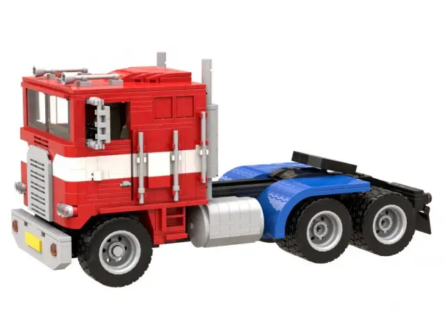 BlueBrixx® Rot-Weißer LKW