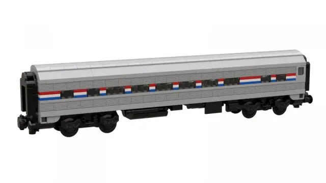 BlueBrixx Passagierwagen USA grau-schwarz