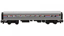 BlueBrixx Passagierwagen USA grau-schwarz