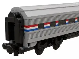 BlueBrixx Passagierwagen USA grau-schwarz