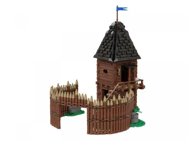 BlueBrixx® Wachturm mit Palisade