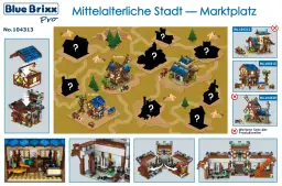 BlueBrixx Mittelalterliche Stadt - Marktplatz