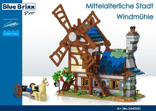 BlueBrixx® Mittelalterliche Stadt - Windmühle