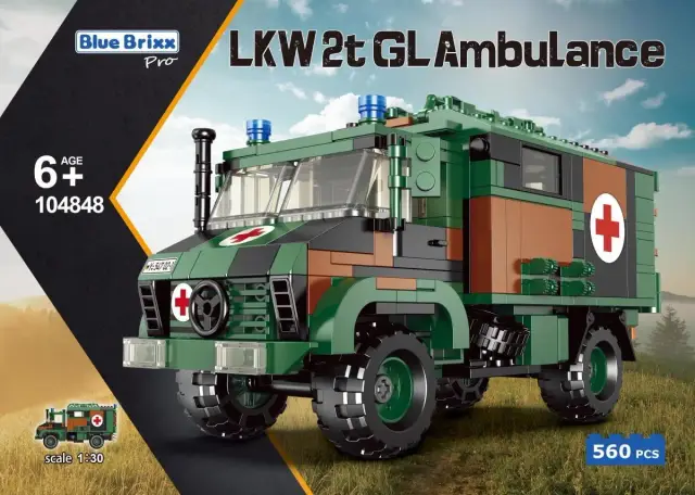 BlueBrixx® LKW 2t GL Ambulanz, Bundeswehr