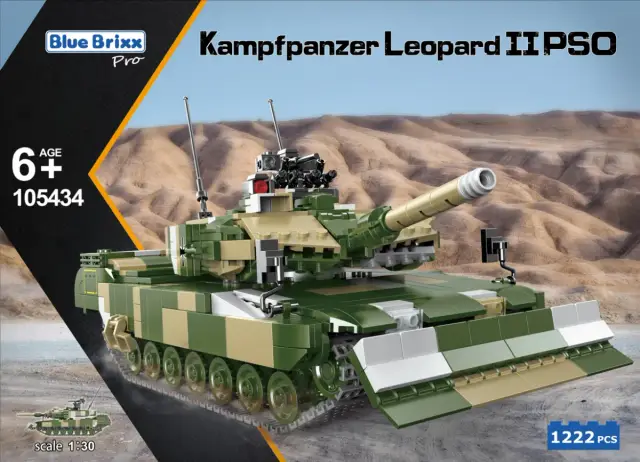 BlueBrixx® Kampfpanzer Leopard II PSO