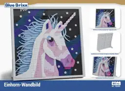 BlueBrixx Einhorn-Wandbild