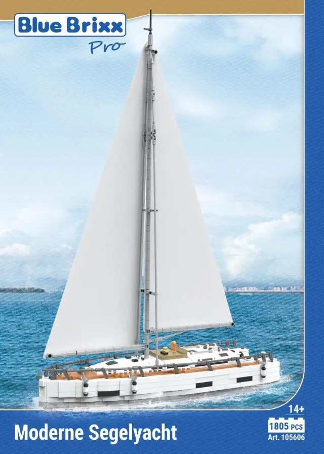 BlueBrixx® Moderne Segelyacht