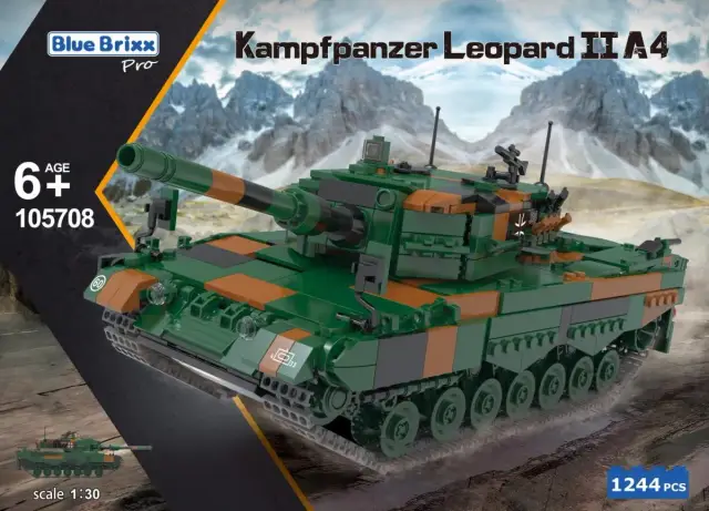 BlueBrixx® Kampfpanzer Leopard II A4