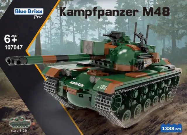 BlueBrixx® Kampfpanzer M48 A2, Bundeswehr