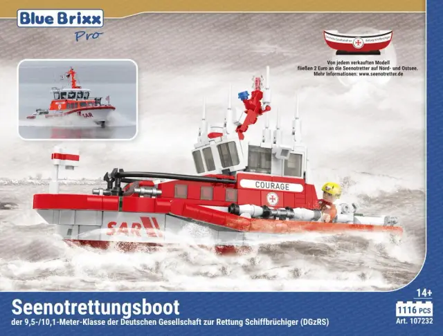 BlueBrixx® Seenotrettungsboot