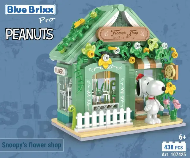 BlueBrixx® Peanuts™ Snoopys Blumenladen