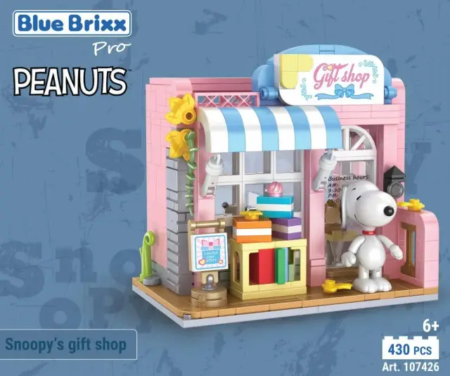 BlueBrixx® Peanuts™ Snoopys Geschenkeladen