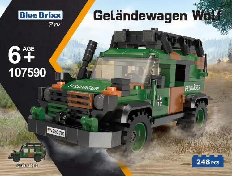 BlueBrixx Geländewagen Wolf, Bundeswehr