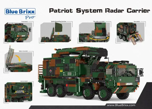 BlueBrixx® Patriot System Radarwagen, Bundeswehr