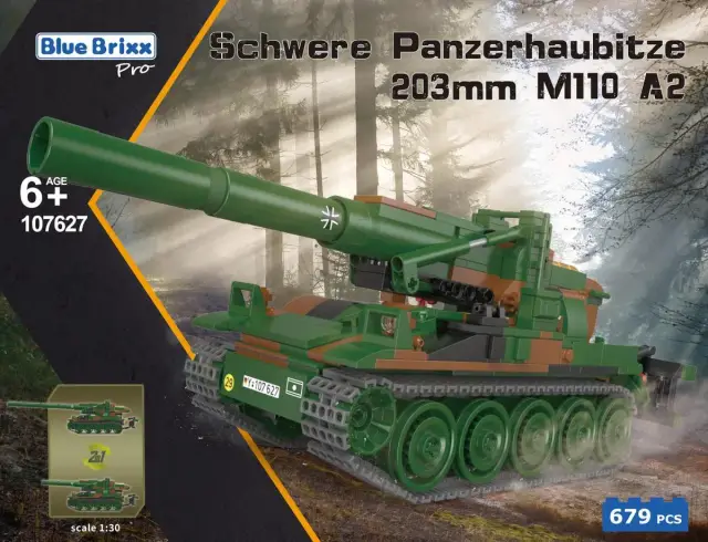 BlueBrixx® Schwere Panzerhaubitze 203mm M110 A2, Bundeswehr