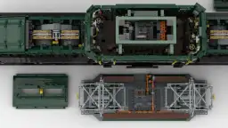 BlueBrixx Display Lokomotive Schweizer Krokodil