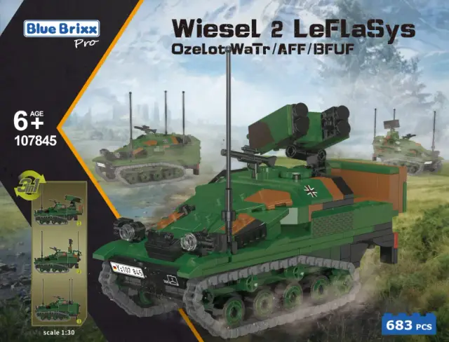 BlueBrixx® Wiesel 2 LeFlaSys Ozelot WaTr / AFF / BFUF