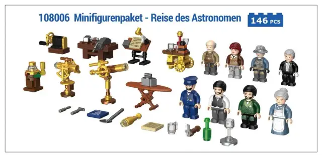 BlueBrixx® Minifigurenpaket - Reise des Astronomen