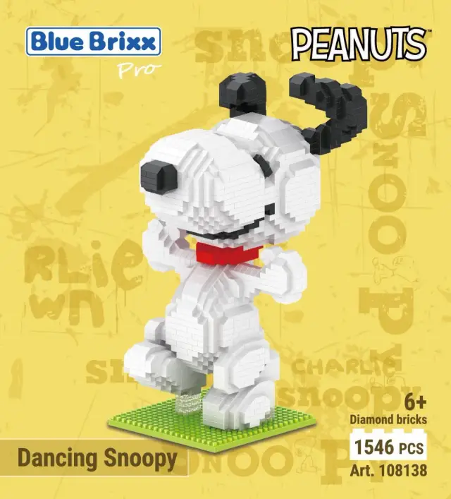 BlueBrixx® Peanuts™ Tanzender Snoopy