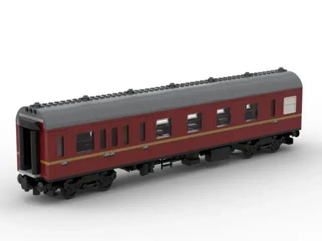 BlueBrixx® Schottische Museumsbahn - 2te Klasse und Souvenierladen