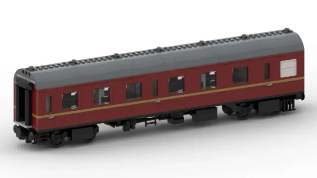 BlueBrixx® Schottische Museumsbahn - 2te Klasse Großraumwagen