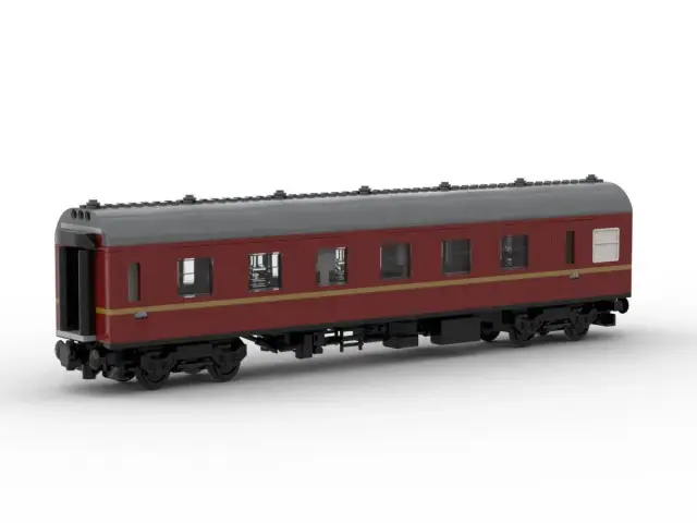 BlueBrixx® Schottische Museumsbahn - 2te Klasse Abteilwagen