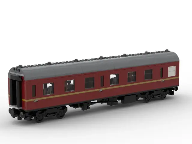 BlueBrixx® Schottische Museumsbahn - 1te Klasse Großraumwaggon