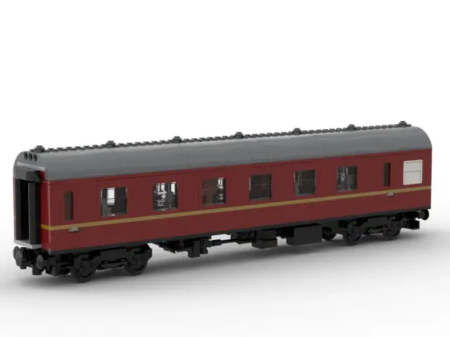 BlueBrixx® Schottische Museumsbahn - 1te Klasse Abteilwaggon