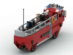 BlueBrixx Feuerwehr Amphibisches Löschfahrzeug