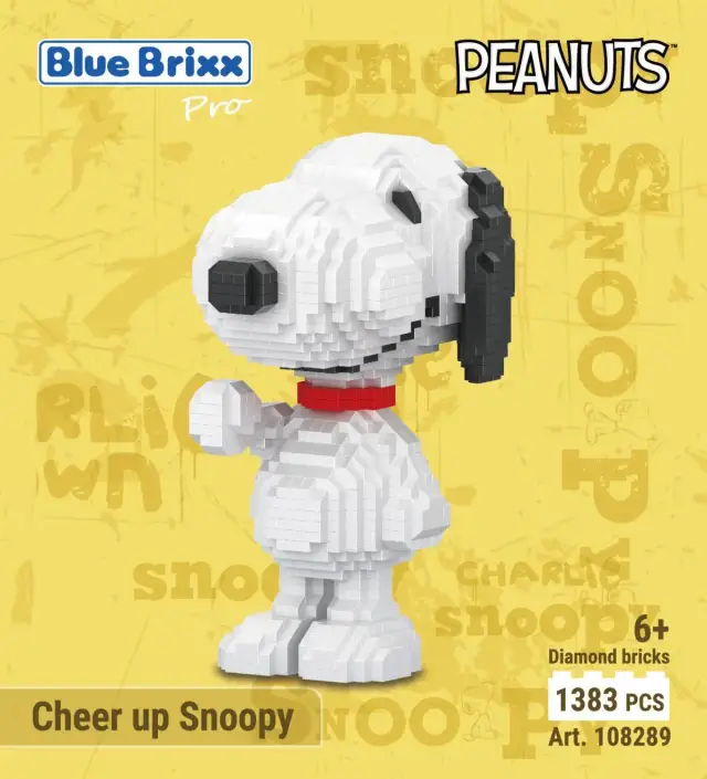 BlueBrixx® Peanuts™ Aufmunternder Snoopy