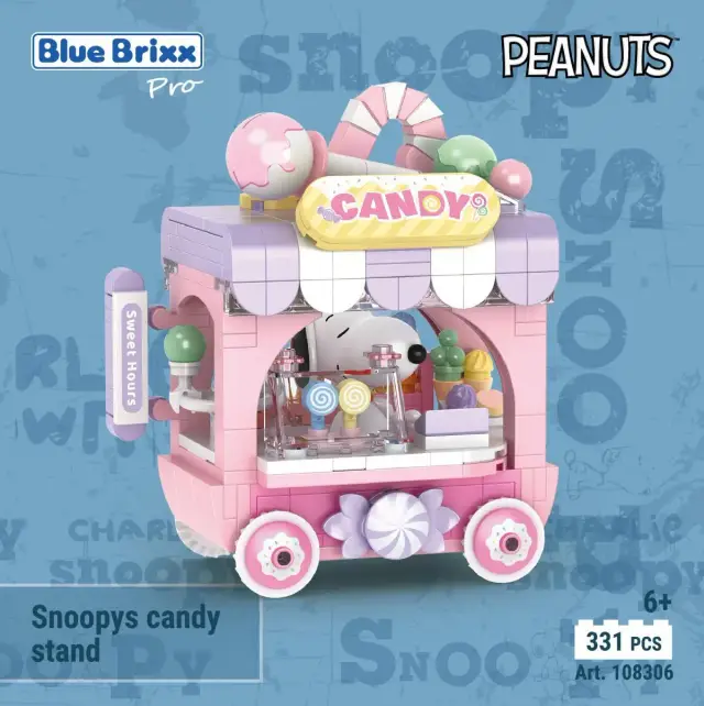 BlueBrixx® Peanuts™ Snoopys Bonbon-Stand