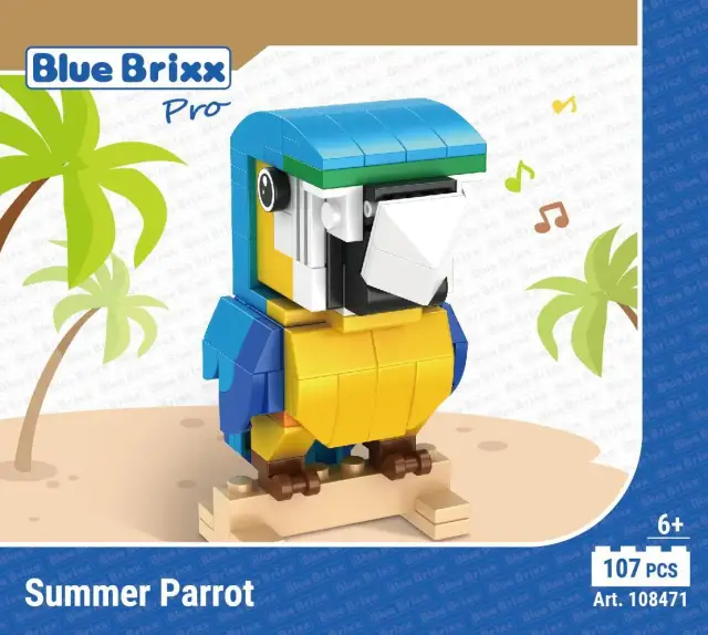 BlueBrixx® Summer Parrot